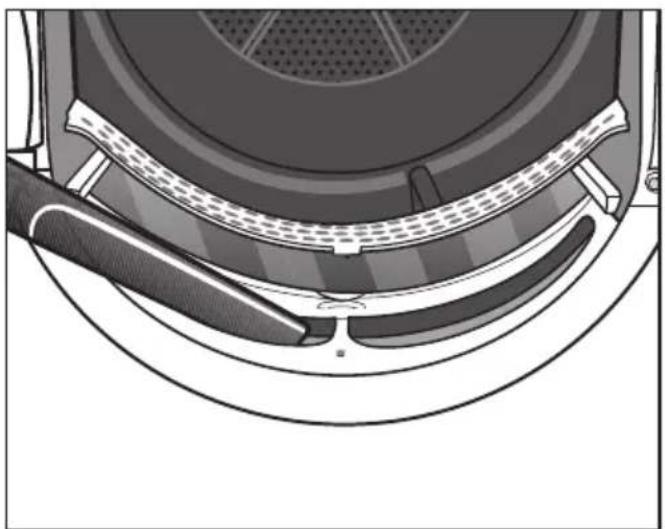 MIELE TKB 140 WP NDS - Rengöra luddfilter och ventilationsut- rymme - 4