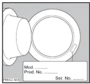 Mod. ...... Prod. No. ...... Ser. No. ...... P0042 BD