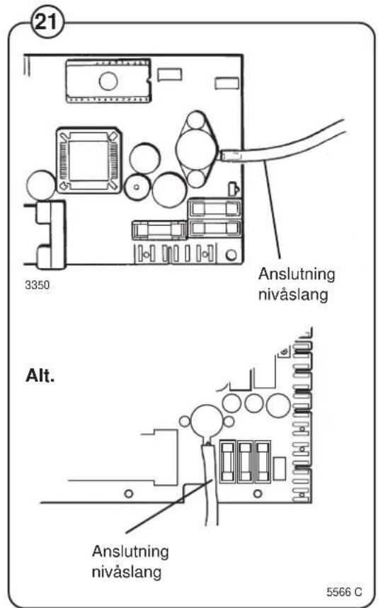 ELECTROLUX W365H - Kontrollera om det finns något vatten i trumman. - 2