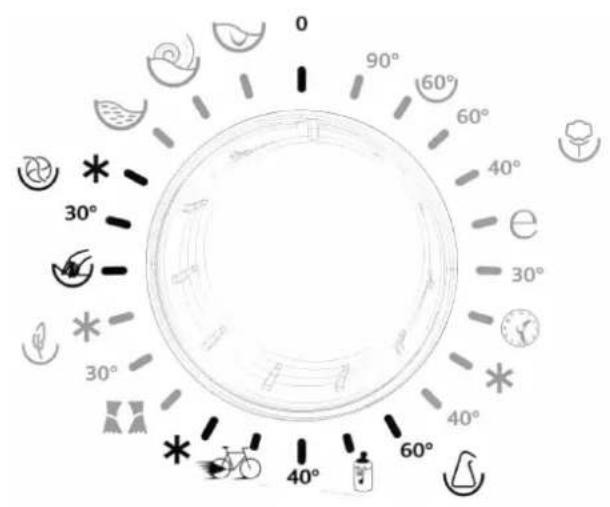 VESTFROST HWM 5016 - PROGRAMKNAPP - 1