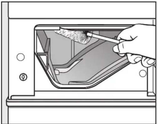 MIELE WDA 215 WPM - Rengöra utrymmet för tvättmedels- behållaren - 1