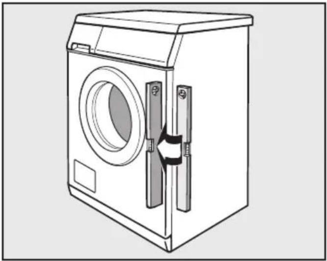 MIELE WDA 111 NDS - Skruva ut fötterna och dra åt dem - 2