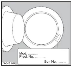 Mod. ..... Prod. No. ...... Ser. No. ...... P0042 BD