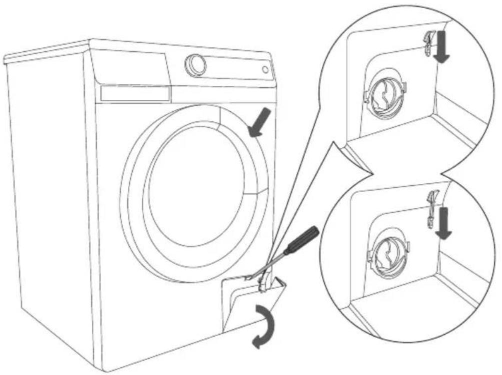 GORENJE W8765K - Öppna luckan (temporärt avbrott / permanent avstängning - ändring av program) - 1