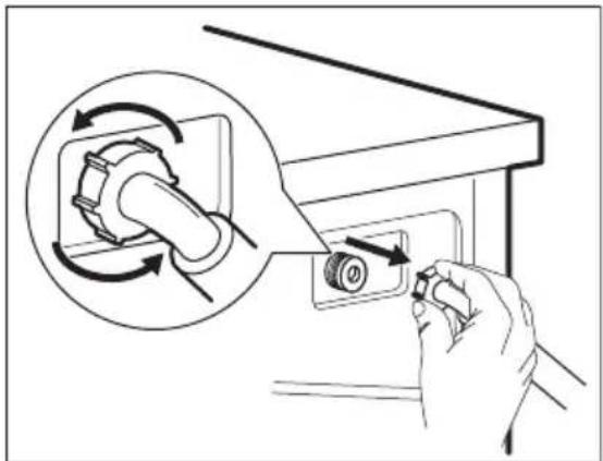 Husqvarna-Electrolux QW147075 - Rengöring av tilloppsslangen och ventilfiltret - 2