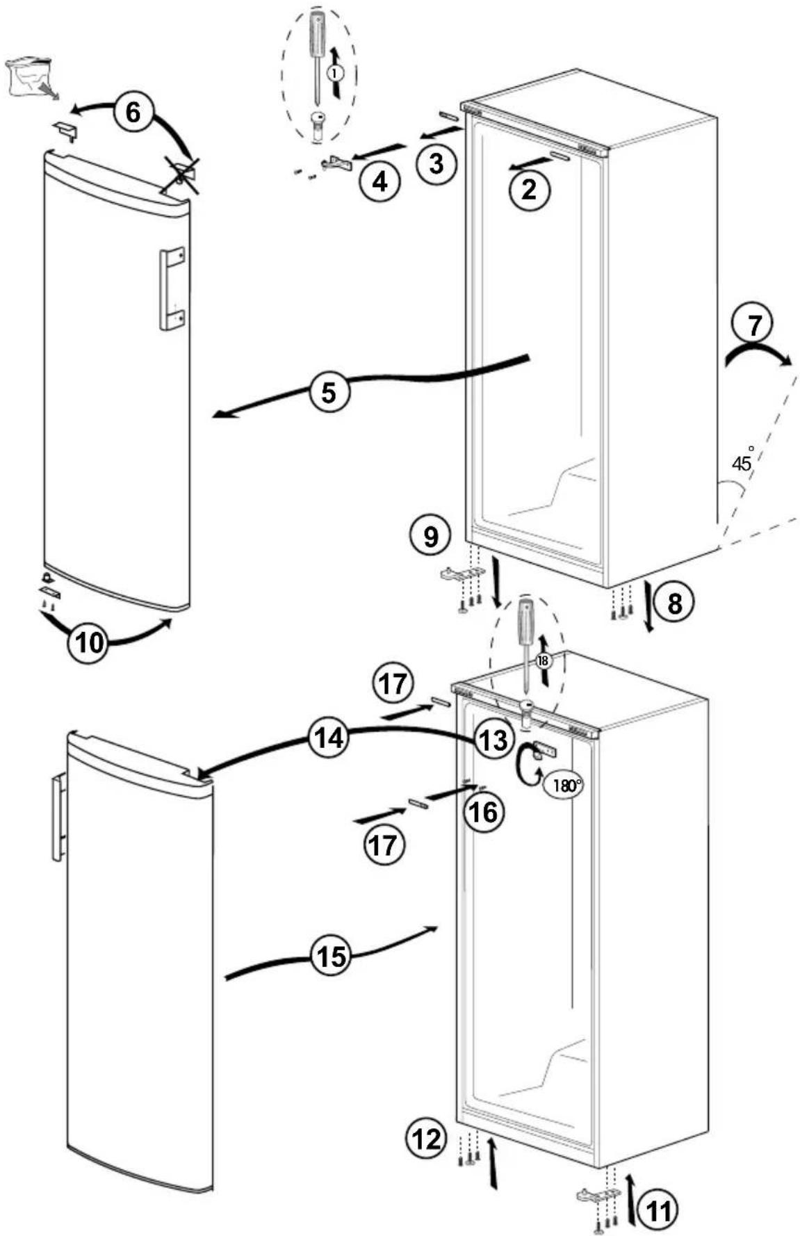 Cylinda F 6170N - Justera benen - 3