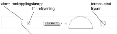 alarm omkopplingsknapp för infrysning termostatratt, frysen