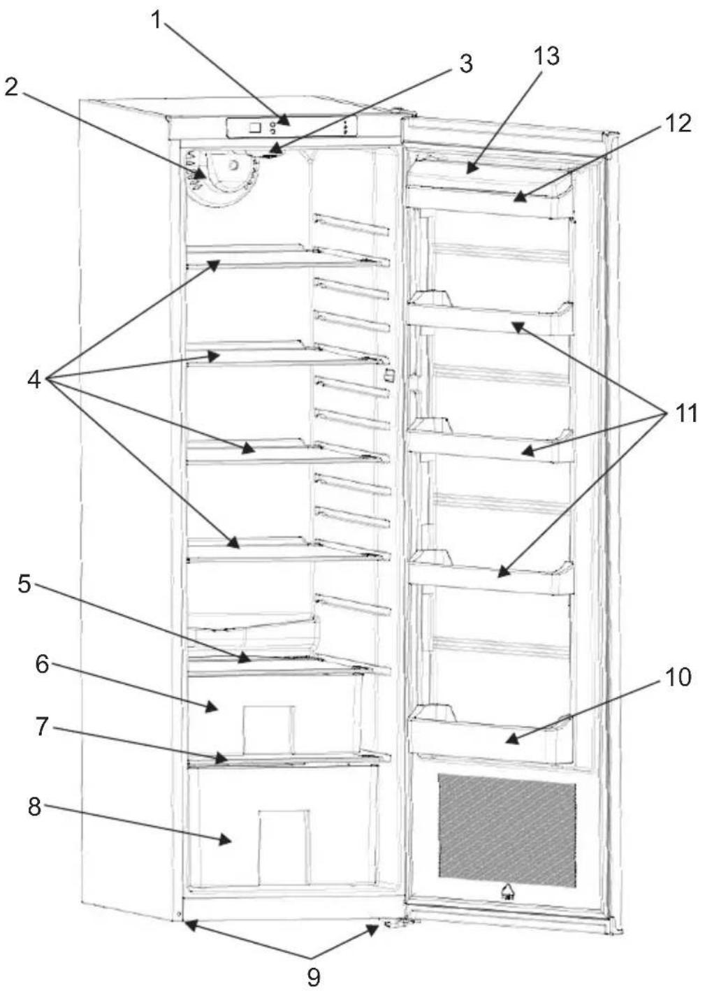 Cylinda K 4185 - APPARATENS DELAR OCH AVDELNINGAR - 1