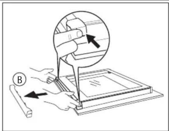 ELECTROLUX EKI6551BOX - Borttagning och rengöring av luckglasen - 1