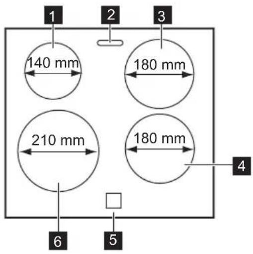 1 2 3 140 mm 180 mm 210 mm 180 mm 4 6 5