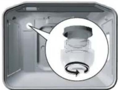 GORENJE G61121AW - Ugnens lampbas och sockel är under spänning. Det fi nns risk för elstöt! - 1