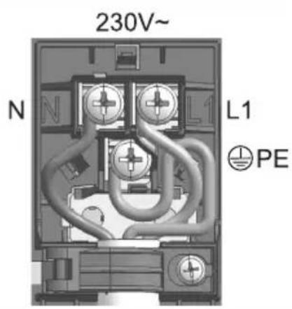 230V~ N L1 L1 PE