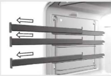 GORENJE EIC67650NW - Utdragbara teleskopskenor (beroende på modell) - 1