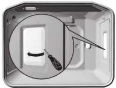GORENJE EIC67650NW - Ugnens lampbas och sockel är under spänning. Det fi nns risk för elstöt! - 2