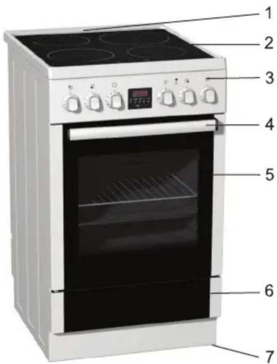 GORENJE EI57166AW - BESKRIVNING AV APPARATEN - 2