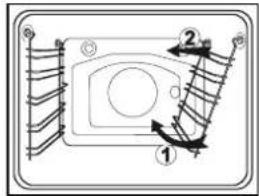 GORENJE EC9238E - Avmontering av sidogallren - 1