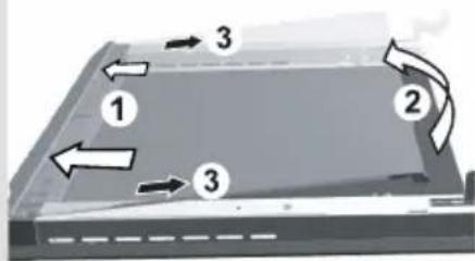 GORENJE EC87551AW - Ta bort trådskenhållare - 1