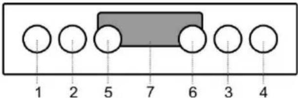 1 2 5 7 6 3 4