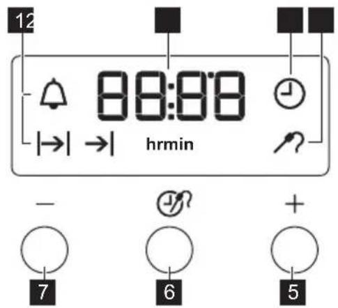 Husqvarna-Electrolux QSI6148K - Temperatur-/tidsdisplay - 1