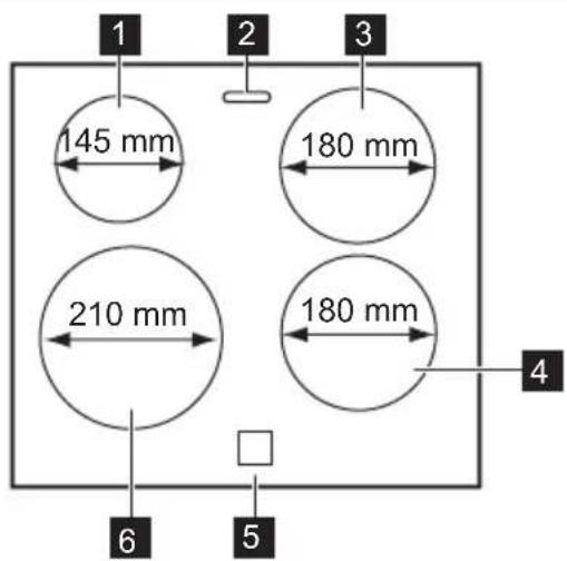 1 2 3 145 mm 180 mm 210 mm 180 mm 4 6 5