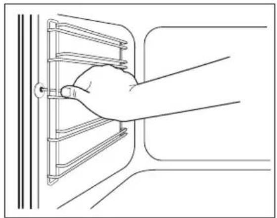 Husqvarna-Electrolux QSG6147W - Borttagning av ugnsstegarna - 1