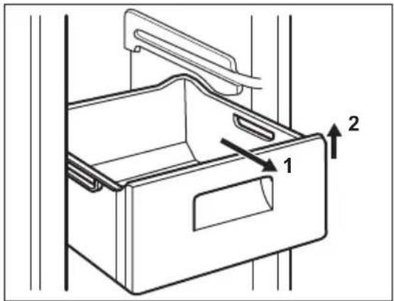 ELECTROLUX EUF8000X1 - Borttagning av fryslådor och glashyllor från frysen - 1