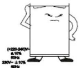 (+220-240)V~ ±10% 60Hz 230V~ ±10% 60Hz