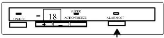 ON/OFF - 18 SUPER ACTIONFREEZE ALARMOFF