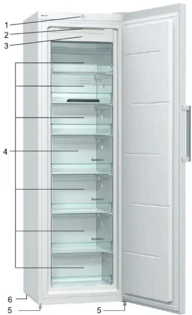 GORENJE FN86192OW-L - FRYSSKÅP MED NO FROST - 1