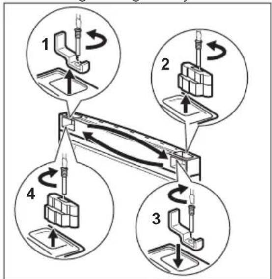 graph TD A["Step 1: Screw assembly"] --> B["Step 2: Panel assembly"] B --> C["Step 3: Screw assembly"] C --> D["Step 4: Panel assembly"] D --> A