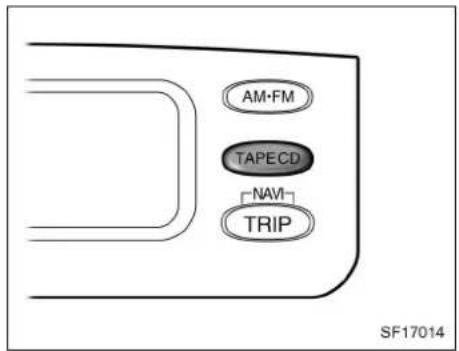 TOYOTA Yaris (2002) - Att använda kassettbandspelaren - 1