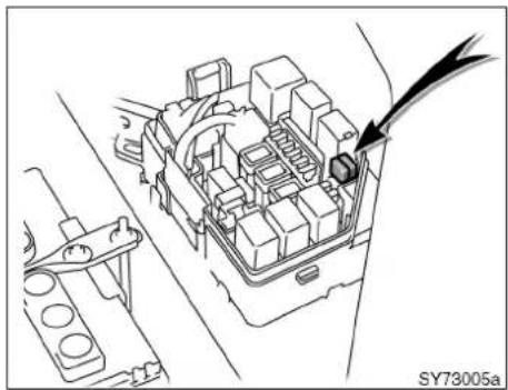 TOYOTA Yaris (2002) - Kontroll och byte av säkringar - 7