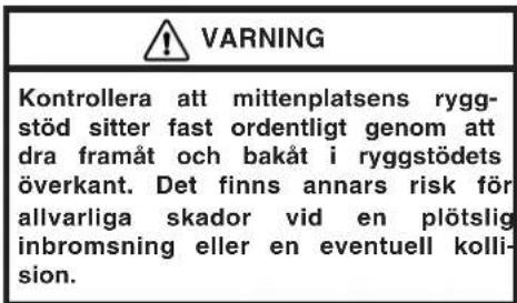 TOYOTA Yaris (2002) - WARNING - 6