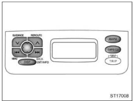 GUIDANCE ROUTE MINI DISP BACK ENT/MFO AM/FM TAPE/CD [+NAM] TRIP ST17008