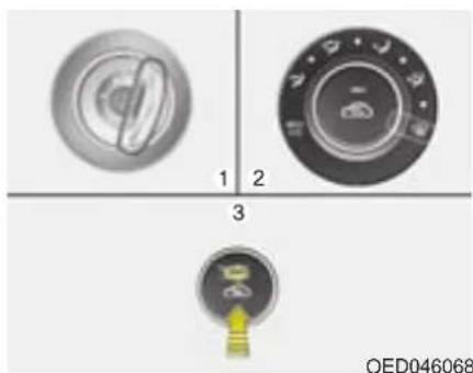KIA Cee'd (2009) - Inställning för att ta bort imma och is från vindrutan - 1