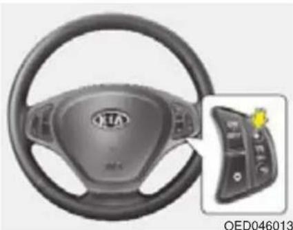KIA Cee'd (2009) - Du kan göra på två sätt för att sänka hastigheten: - 1