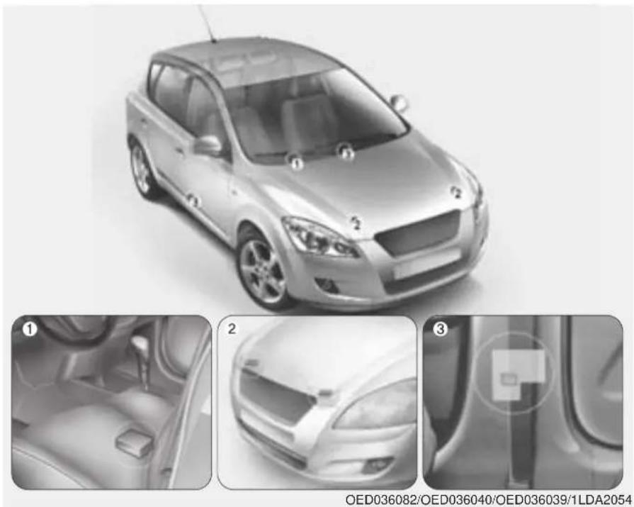 KIA Cee'd (2009) - I vissa situationer kanske krockkuddarna inte utlöses - 1