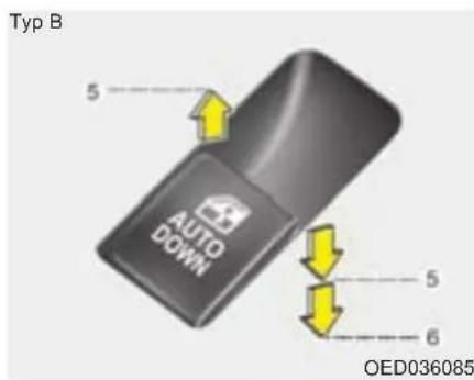 Typ B 5 AUTO DOWN 5 6 OED036085