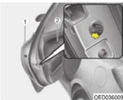 KIA Cee'd (2009) - Automatisk dörrlåsning när bilen körs - 1