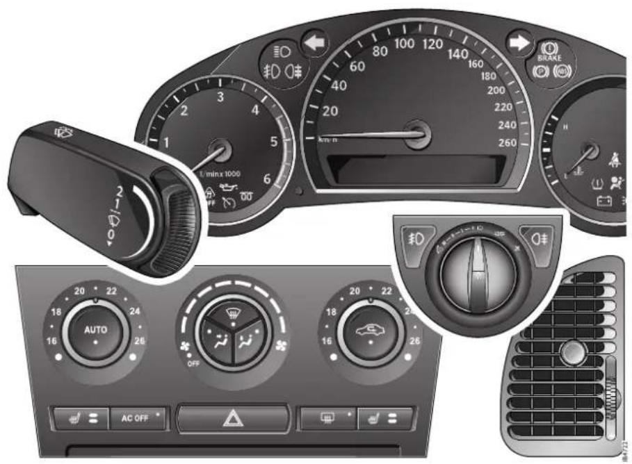 SAAB 9-3 Aero (2014) - Instrument och reglage - 1