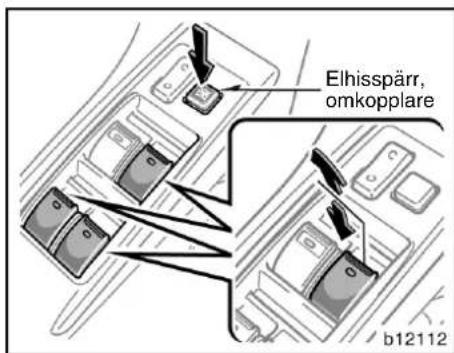 Elhisspärr, omkopplare b12112