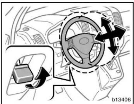 TOYOTA Corolla Verso (2007) - Höjdställbar ratt med teleskopfunktion - 1