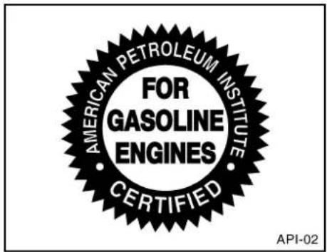 AMERICAN PETROLEUM INSTITUTE FOR GASOLINE ENGINES CERTIFIED API-02