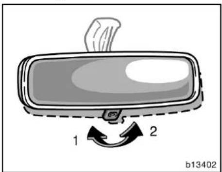 TOYOTA Corolla Verso (2007) - Invändig backspegel med bländningsskydd - 1
