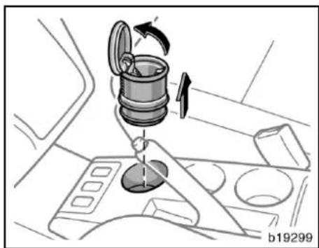 TOYOTA Corolla Verso (2007) - Cigarettändare och flyttbar askkopp - 2