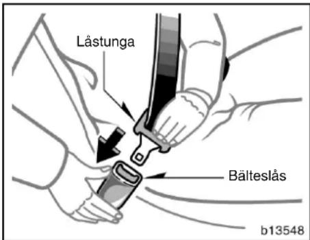 Lästunga Bälteslås b13548