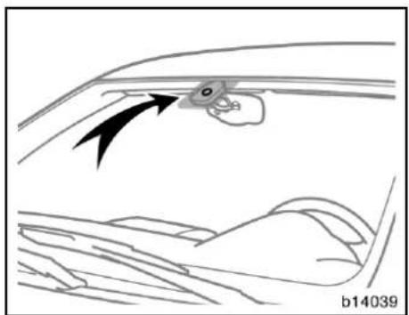 TOYOTA Corolla Verso (2007) - Ställ spaken i önskat läge för att starta vindrutetorkarna. - 1