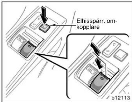 Elhisspärr, om-kopplare b12113