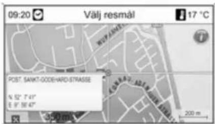 09:20 Välj resmål 17 °C POST: SANKT-GODEHARO-STRASSE N. 52°, T 41" E. 36°, 64" 200 m