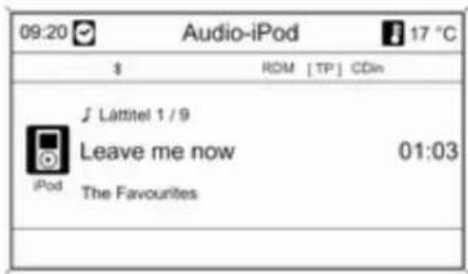 09:20 Audio-iPod 17 °C $ ROM [TP] CDin J Lättitel 1 / 9 Leave me now 01:03 iPod The Favourites